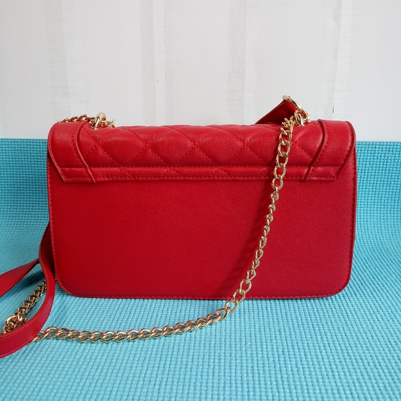 NWT Badgley Mischka Vegan Leather Red Crossbody Bag - Picture 2 of 11
